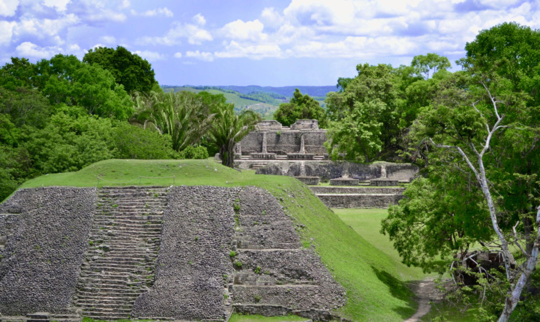 View from the Top of the Pyramid at
the Xunantunich Ruins in the lush Belizean Jungle