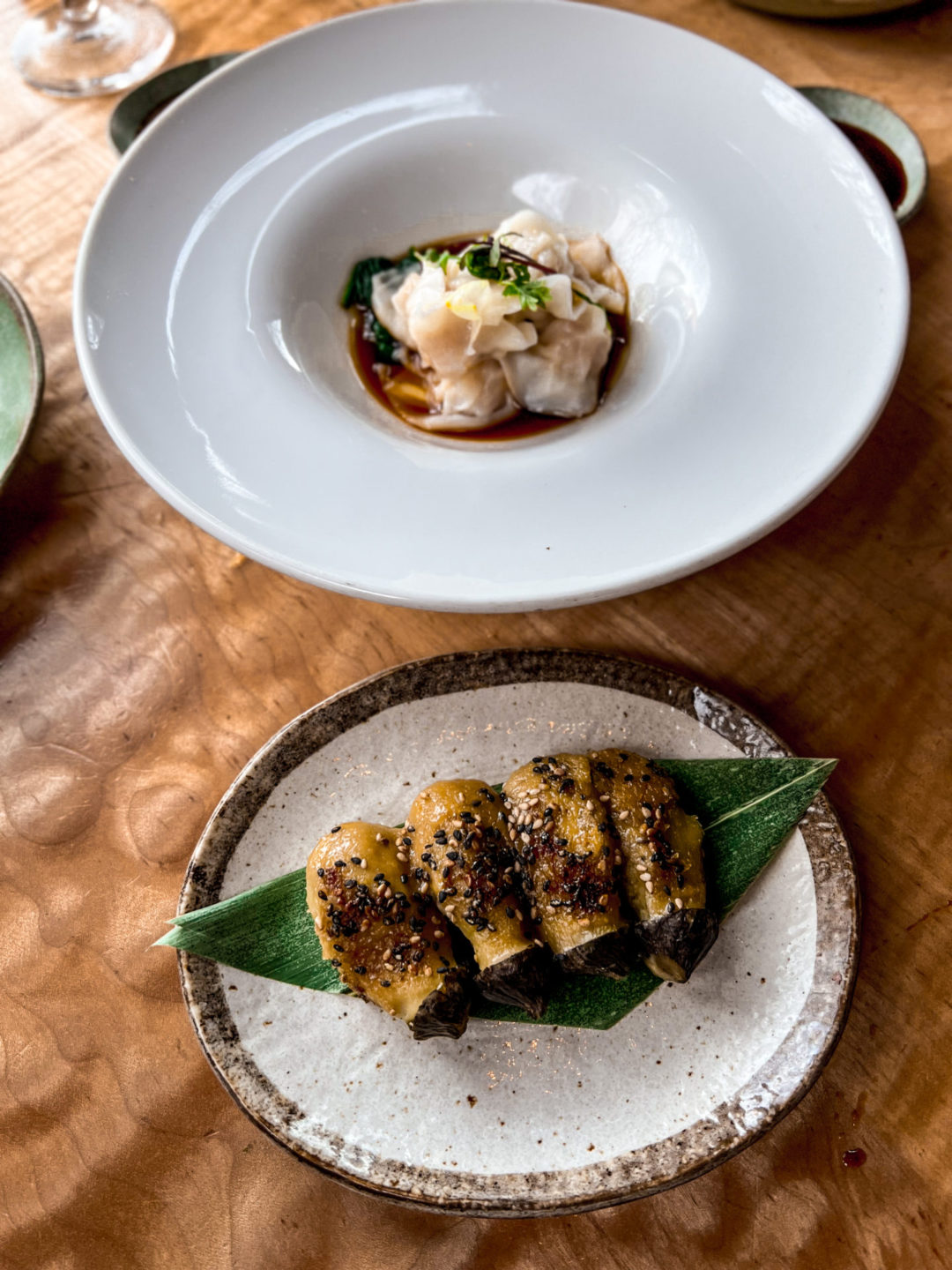 The Yaki Nasu appetizer from Sushi Ran in Sausalito, a one of the best restaurants in Marin County