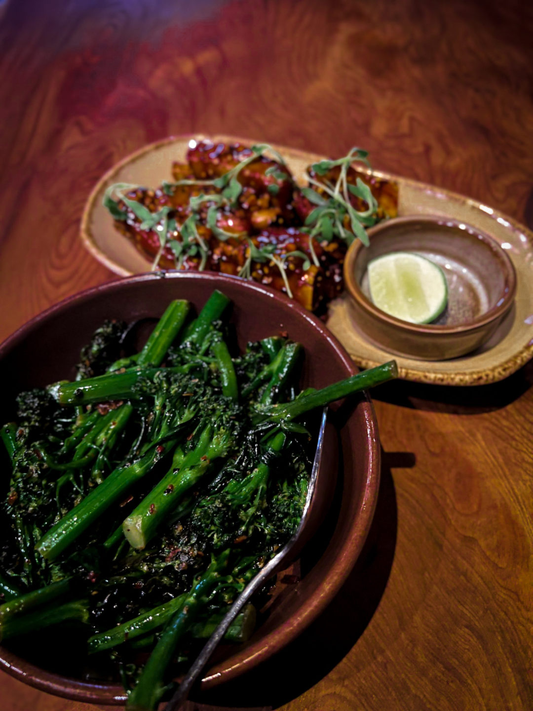 The Wok Tossed Broccolini de Ciccio from Picco in Larkspur, a one of the best restaurants in Marin County