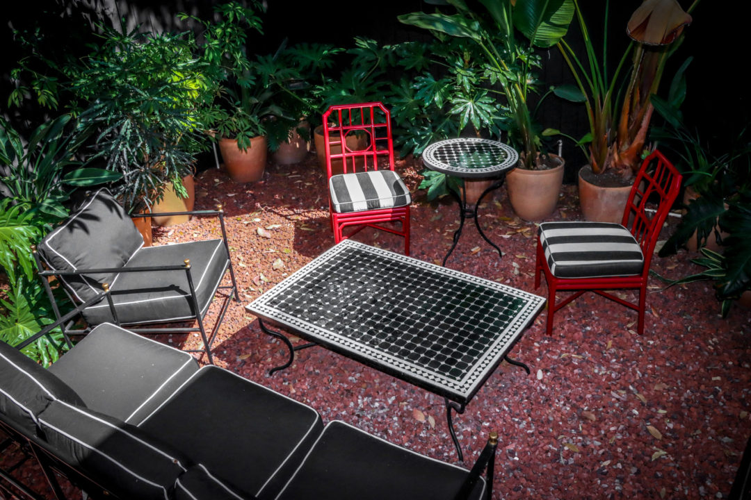 The Private Outdoor Terrace in the Anna May Wong Grand Premier Suite at The Prospect Hollywood in California, USA