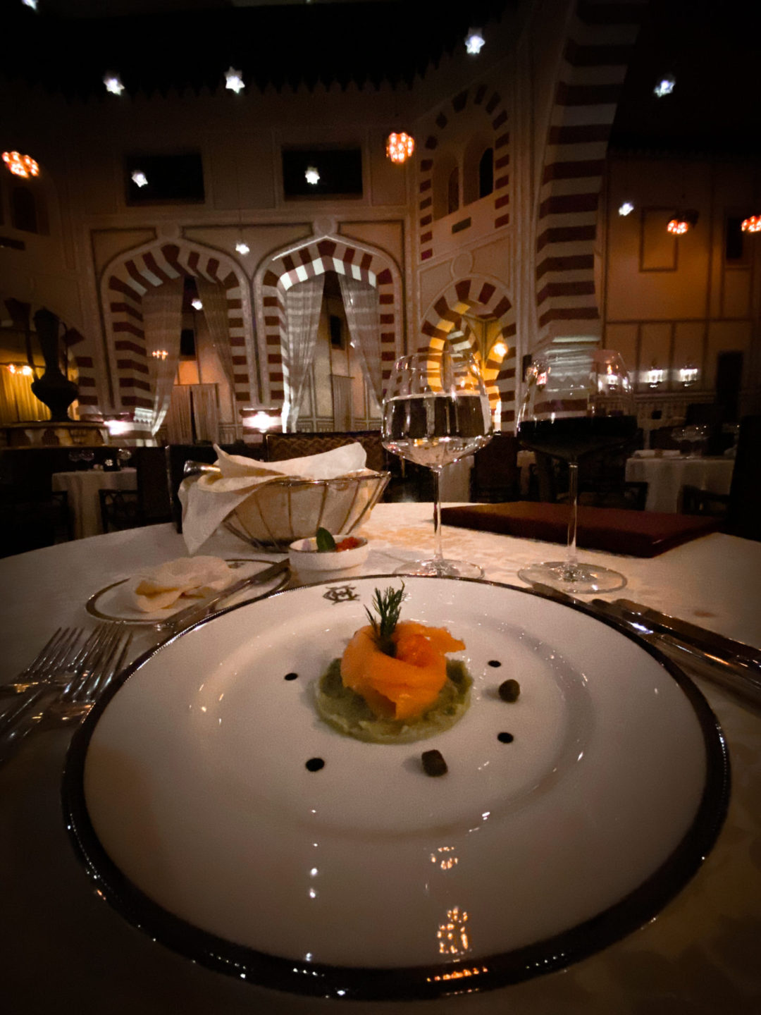 Appetizer from the Sofitel Legend Old Cataract's 1902 Restaurant in Aswan, Egypt