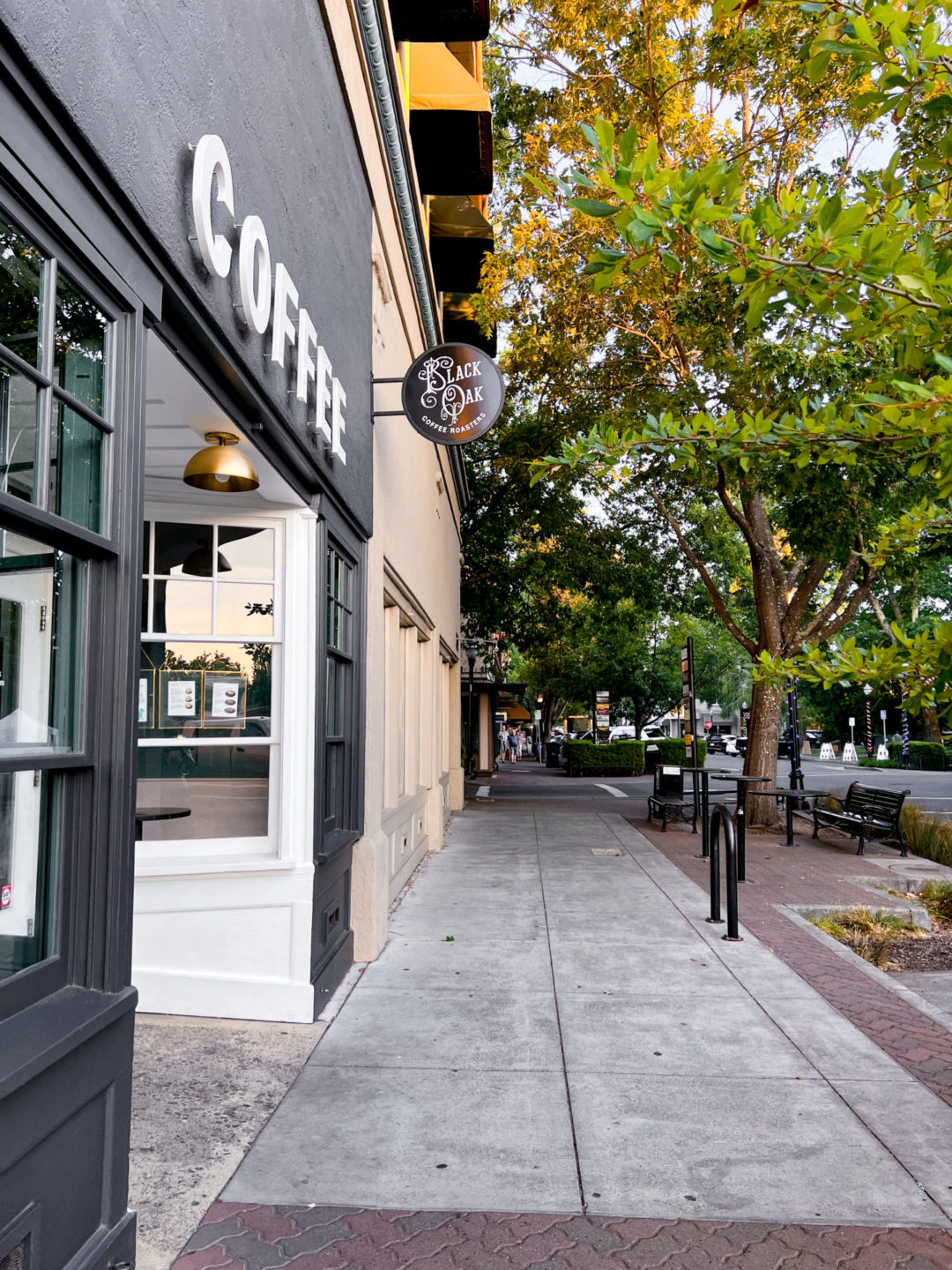 Black Oak Coffee Roasters storefront in Healdsburg, California