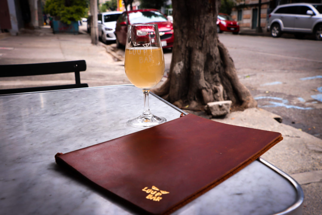 Where to drink the best natural wine in Mexico City: Loup Wine Bar's exterior patio