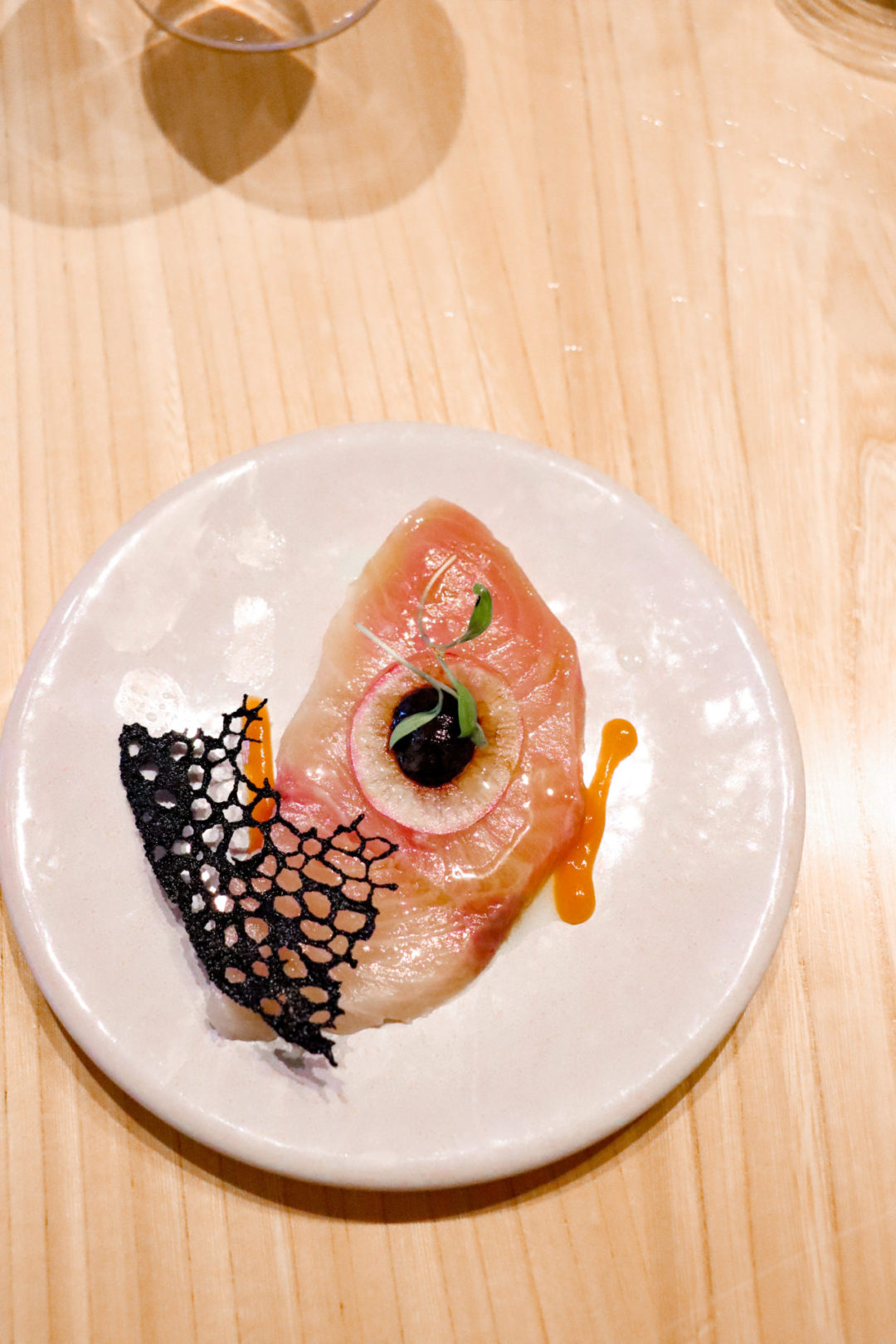 A seafood appetizer from Wit + Wisdom Restaurant in Sonoma, California