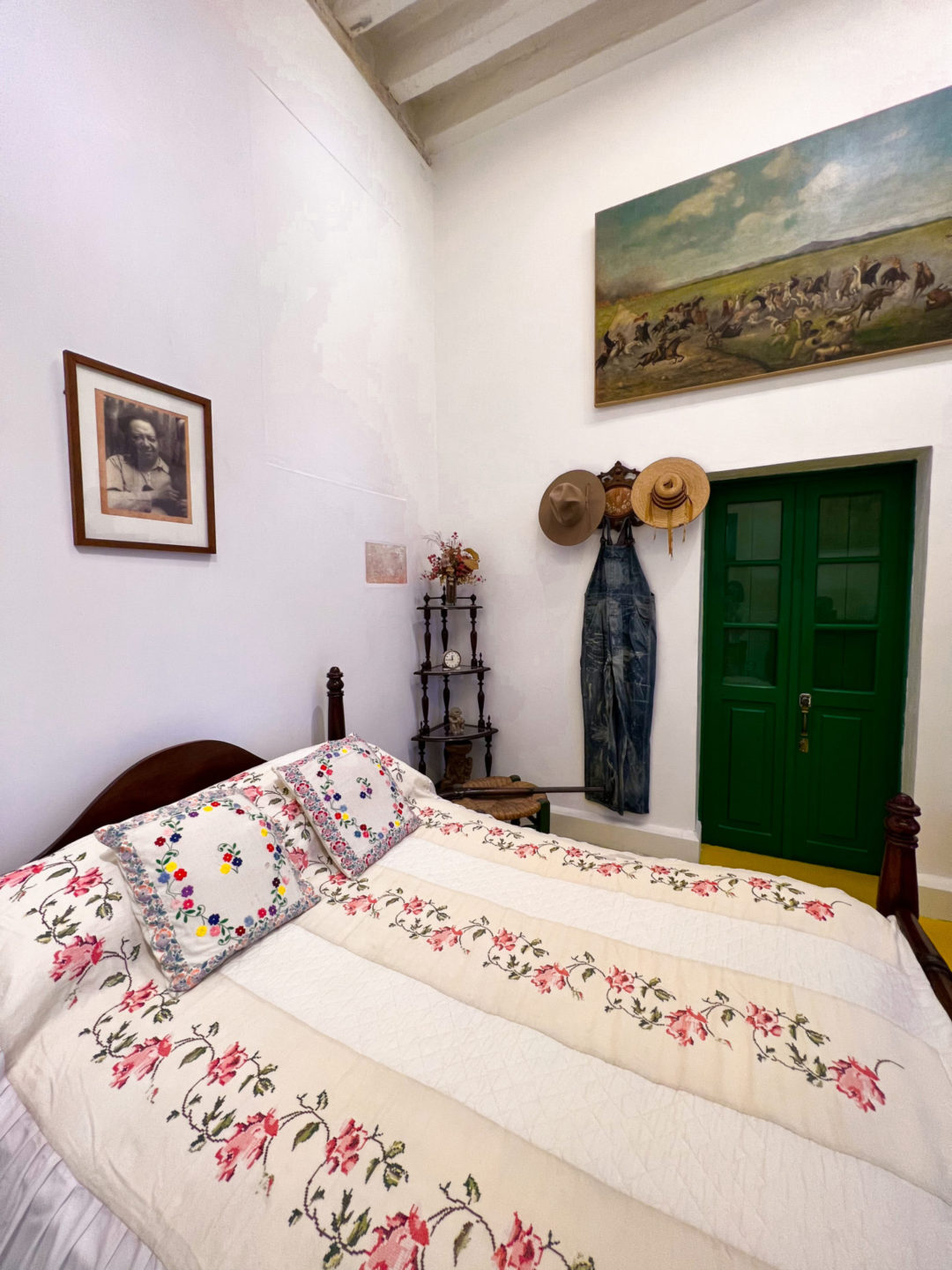 Diego Rivera's former bedroom inside the Frida Kahlo Museum in Mexico City