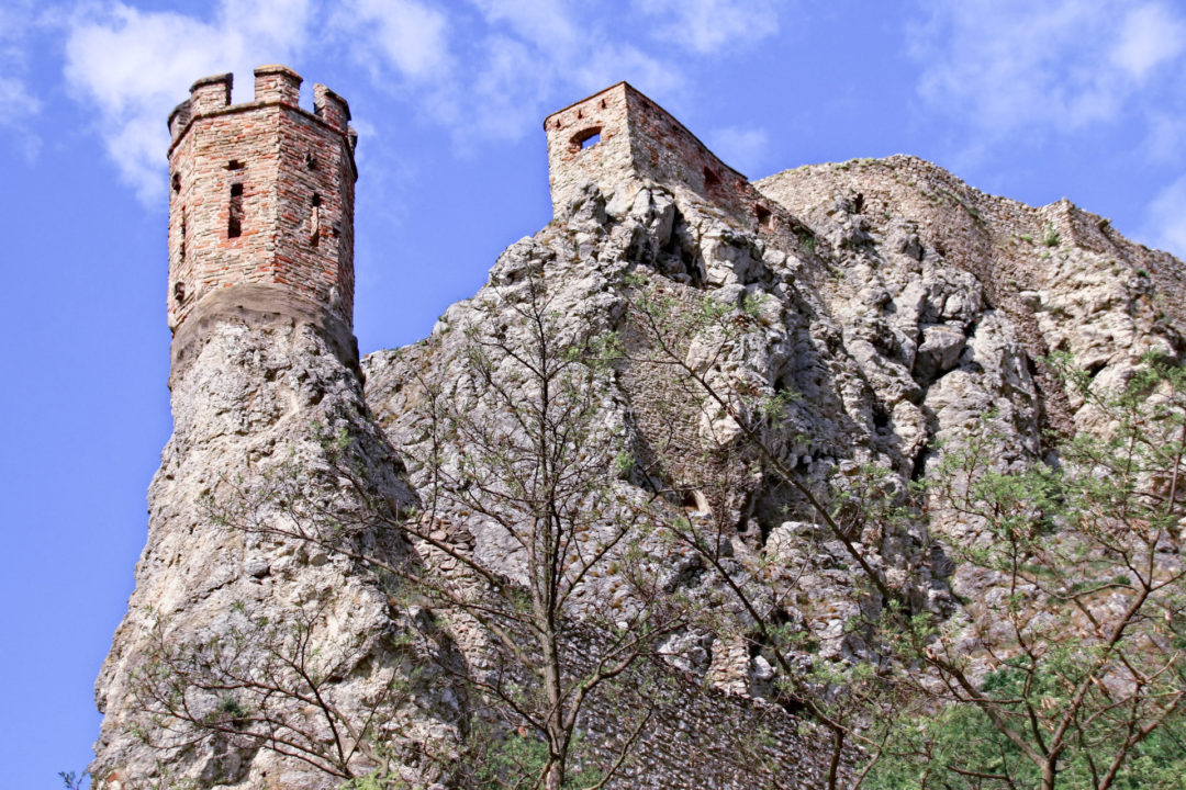 The 9th century ruins of Devin Castle located about 15-20 minutes from Bratislava's city center