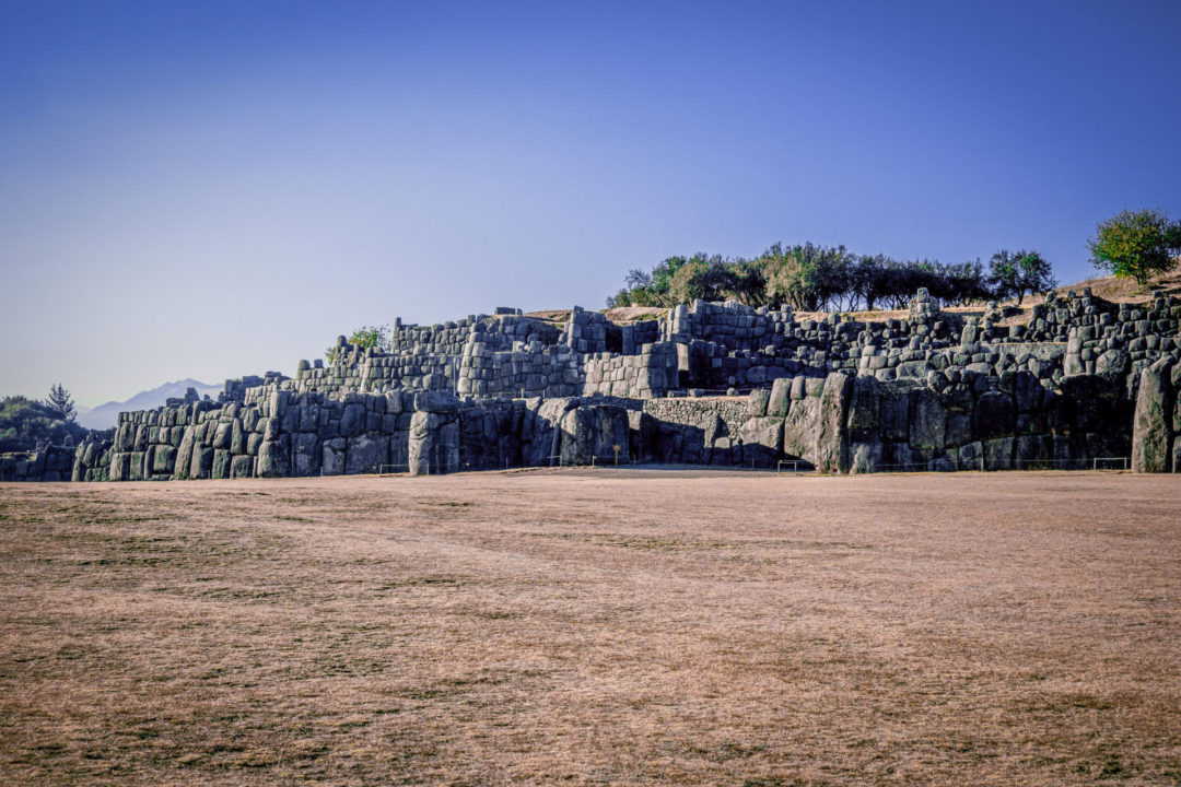One of the sides of the great Sacsayhuamán Temple in Cusco, Peru