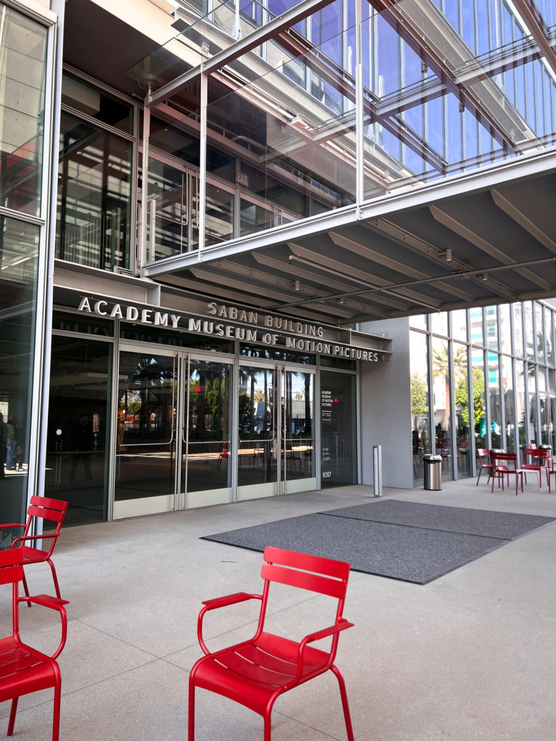 The front of the Academy Museum in Los Angeles, California
