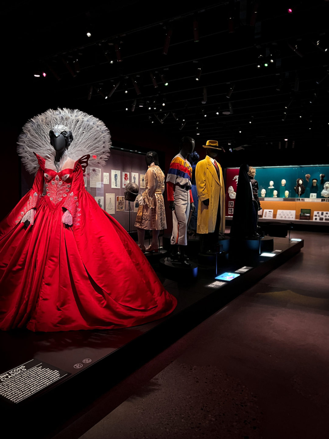 Julia Robert's Evil Queen Red Dress in Mirror, Mirror at the Academy Museum in Los Angeles, California