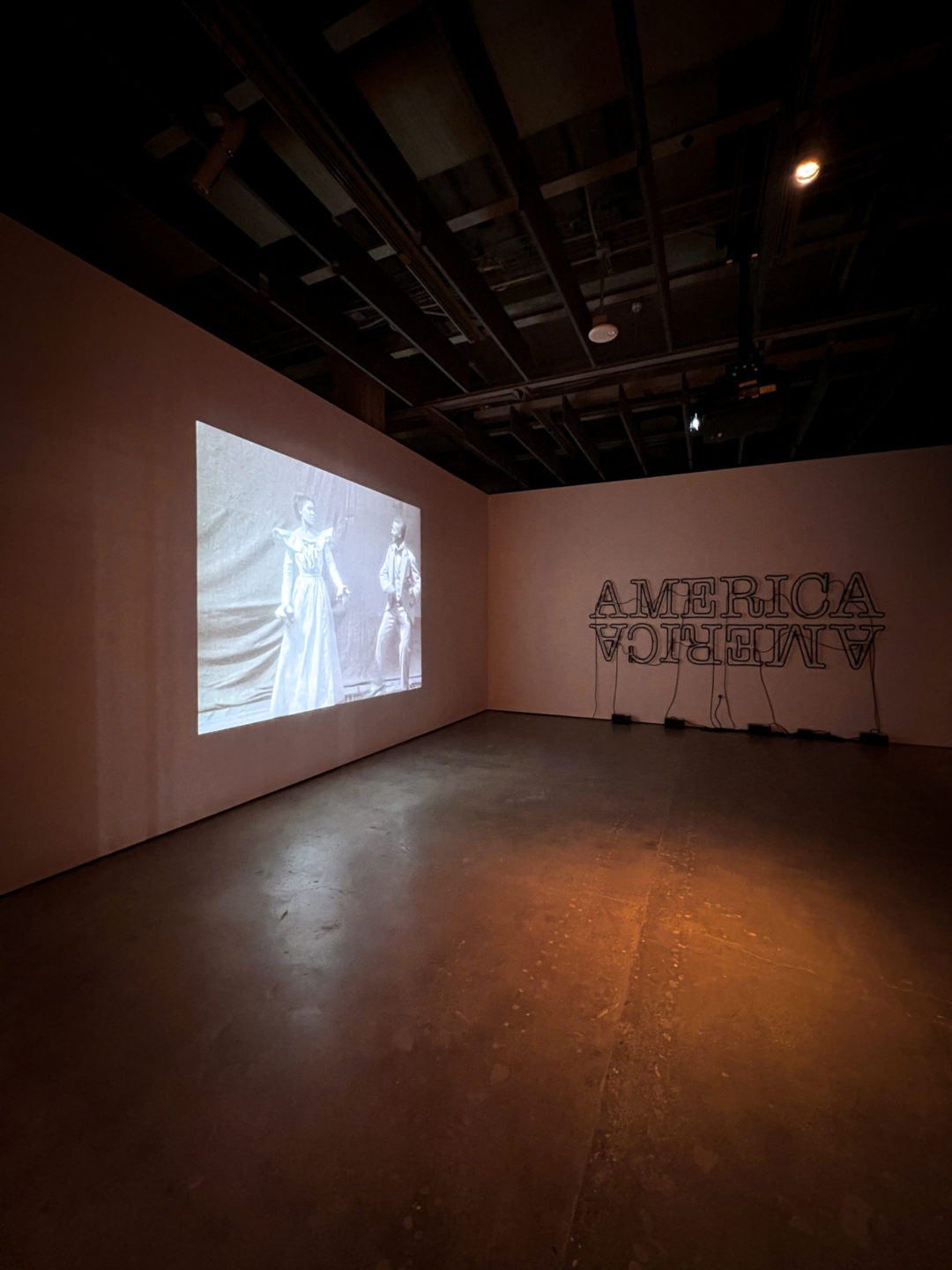 The first room inside the former "Regeneration: Black Cinema 1898-1971" exhibit at The Academy Museum in Los Angeles, California, USA