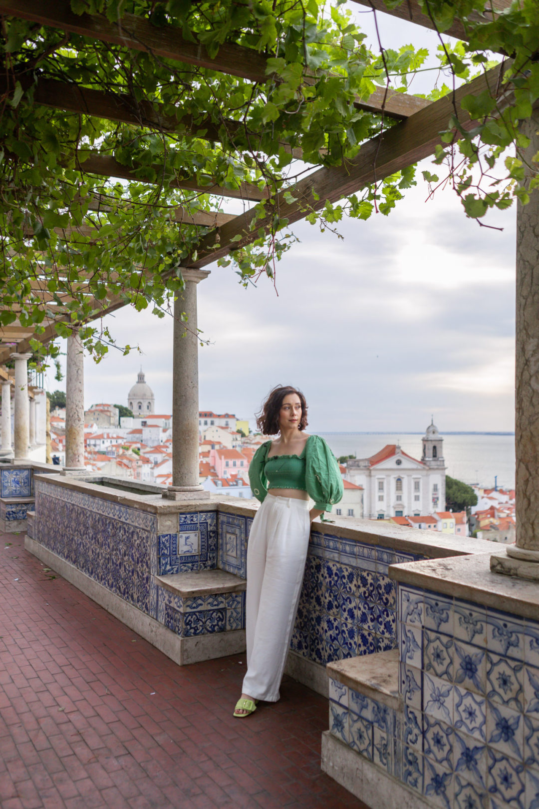 Lisbon Travel Guide: Miradouro de Santa Luzia is a wonderful viewpoint to take pictures above the city and around traditional azulejo tiles