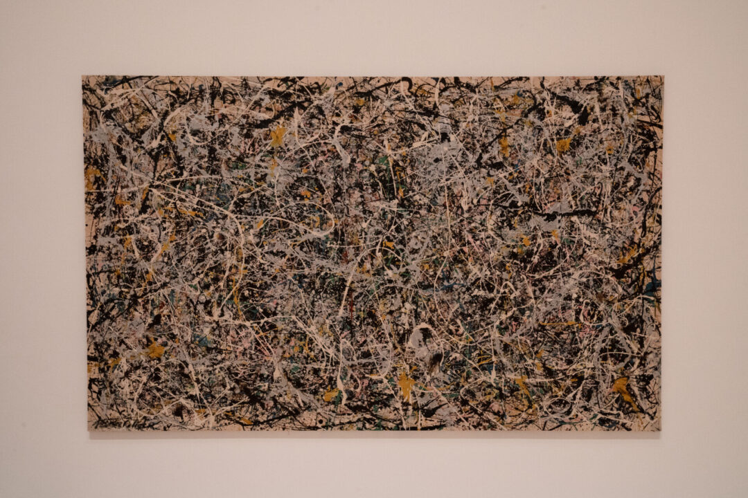 Jackson Pollock's "Number 1 (Lavender Mist)" inside MOCA (Museum of Contemporary Art) in Los Angeles, California