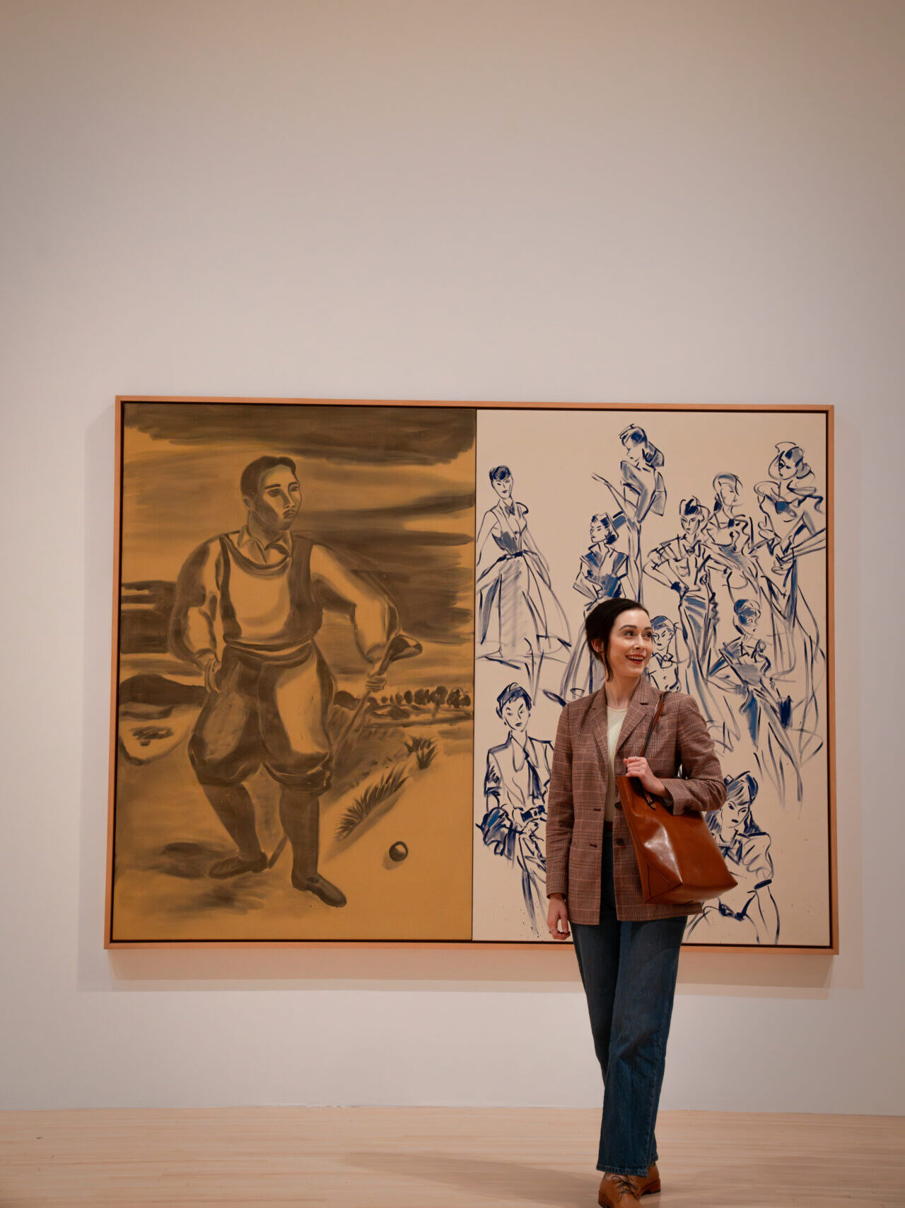 One Day Los Angeles Museum Itineraries: Travel Blogger Jordan Gassner stand inside the MOCA Grand Avenue in LA, California