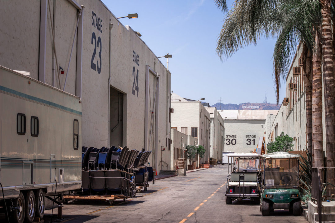 Soundstages 23, 24, 30 and 31 in the front lot of the Warner Bros. Studio in Burbank, California, USA