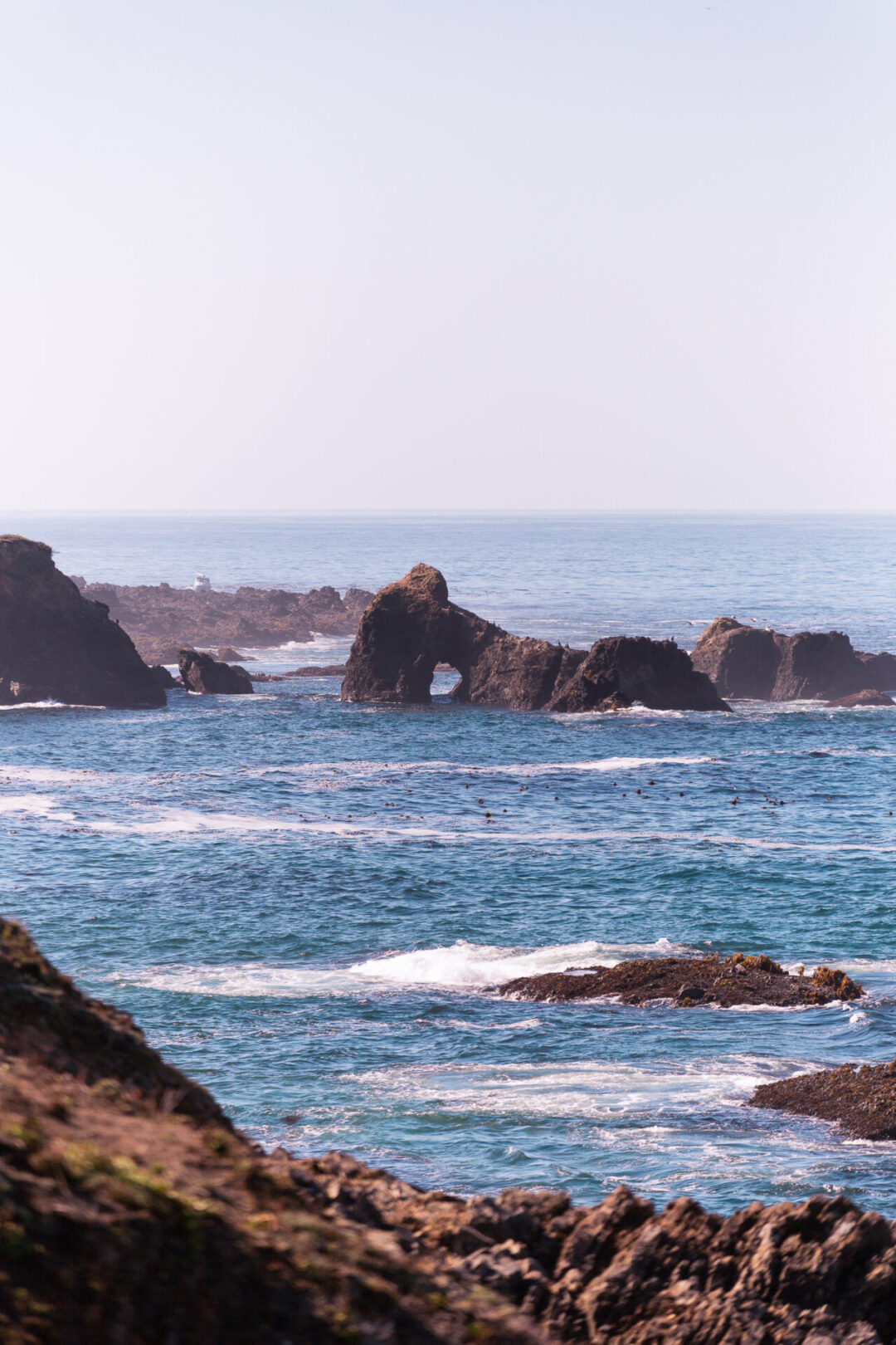 Mendocino Travel Guide: California coastline near Mendocino and Van Damme State Park