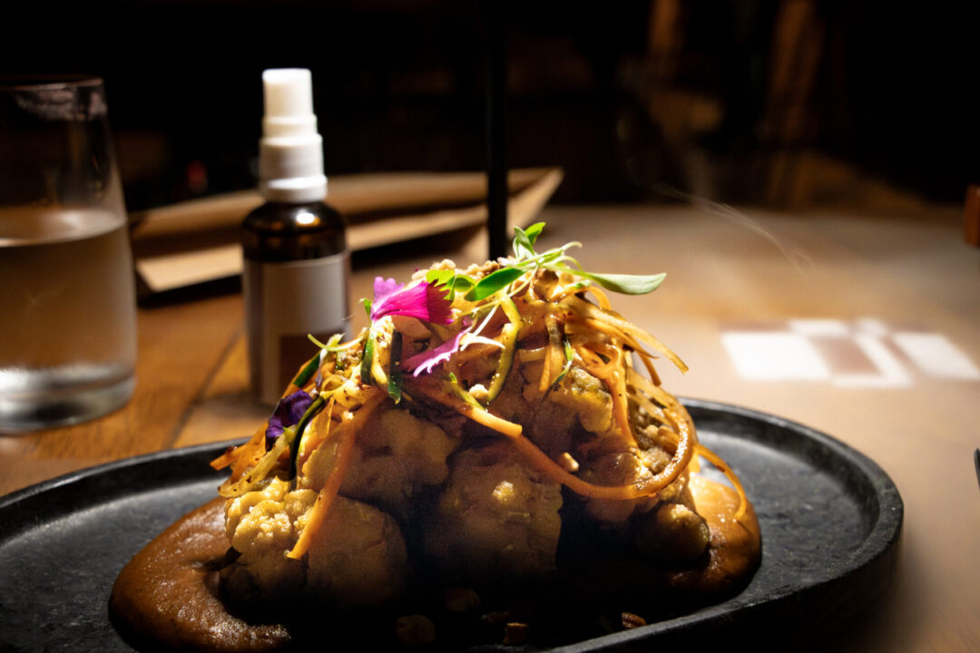 Langostinos Melcocha from Mayta a seafood-focused restaurant in Lima, Peru