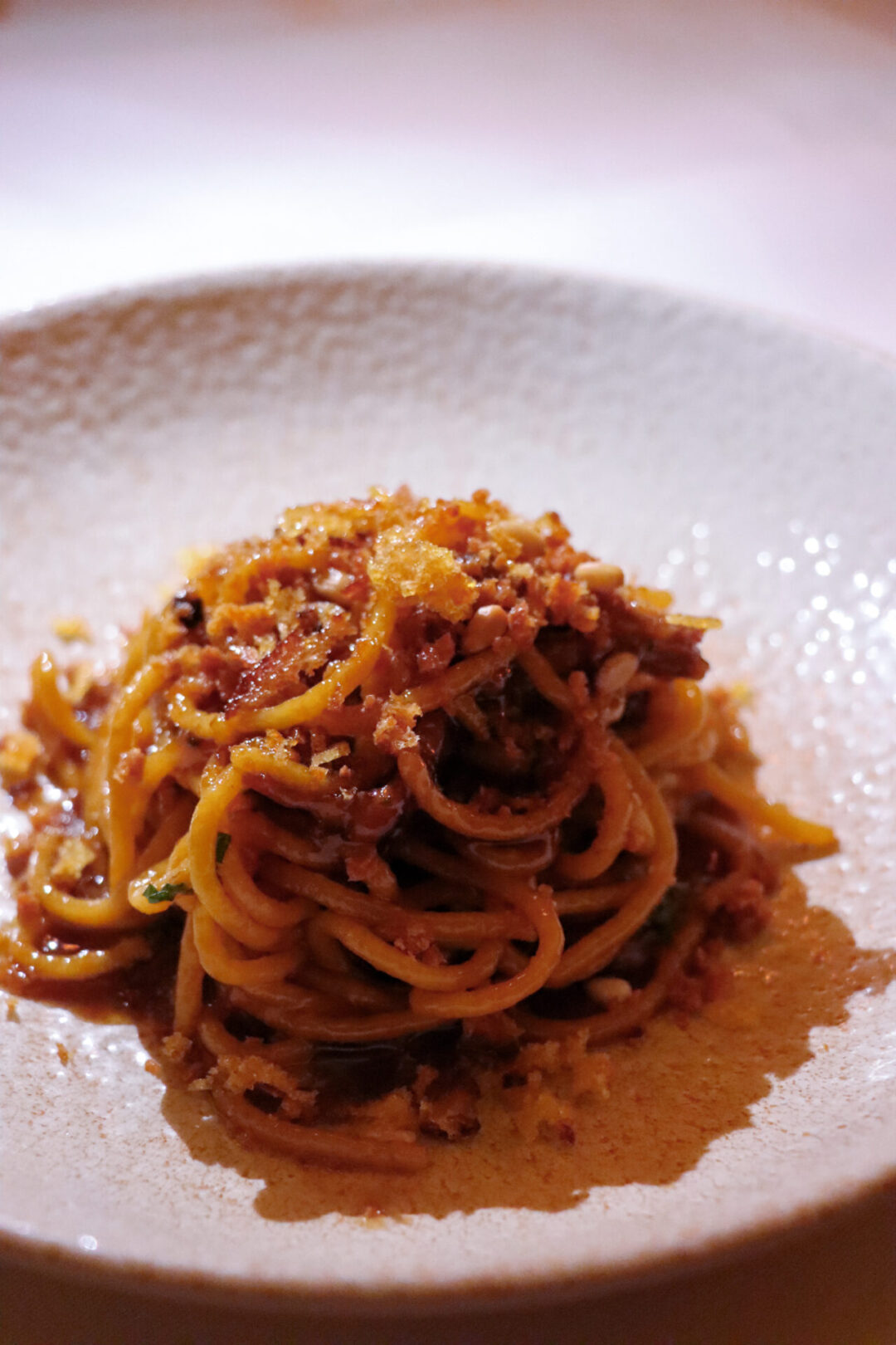 Lima restaurants for eating dairy-free: A plate of pasta from Rafael in Miraflores