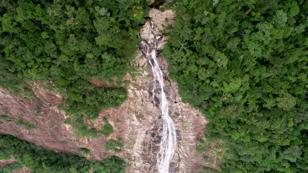 Do Quyen Waterfall inside Bach Ma National Park in Vietnam, about an hour away from Hue 