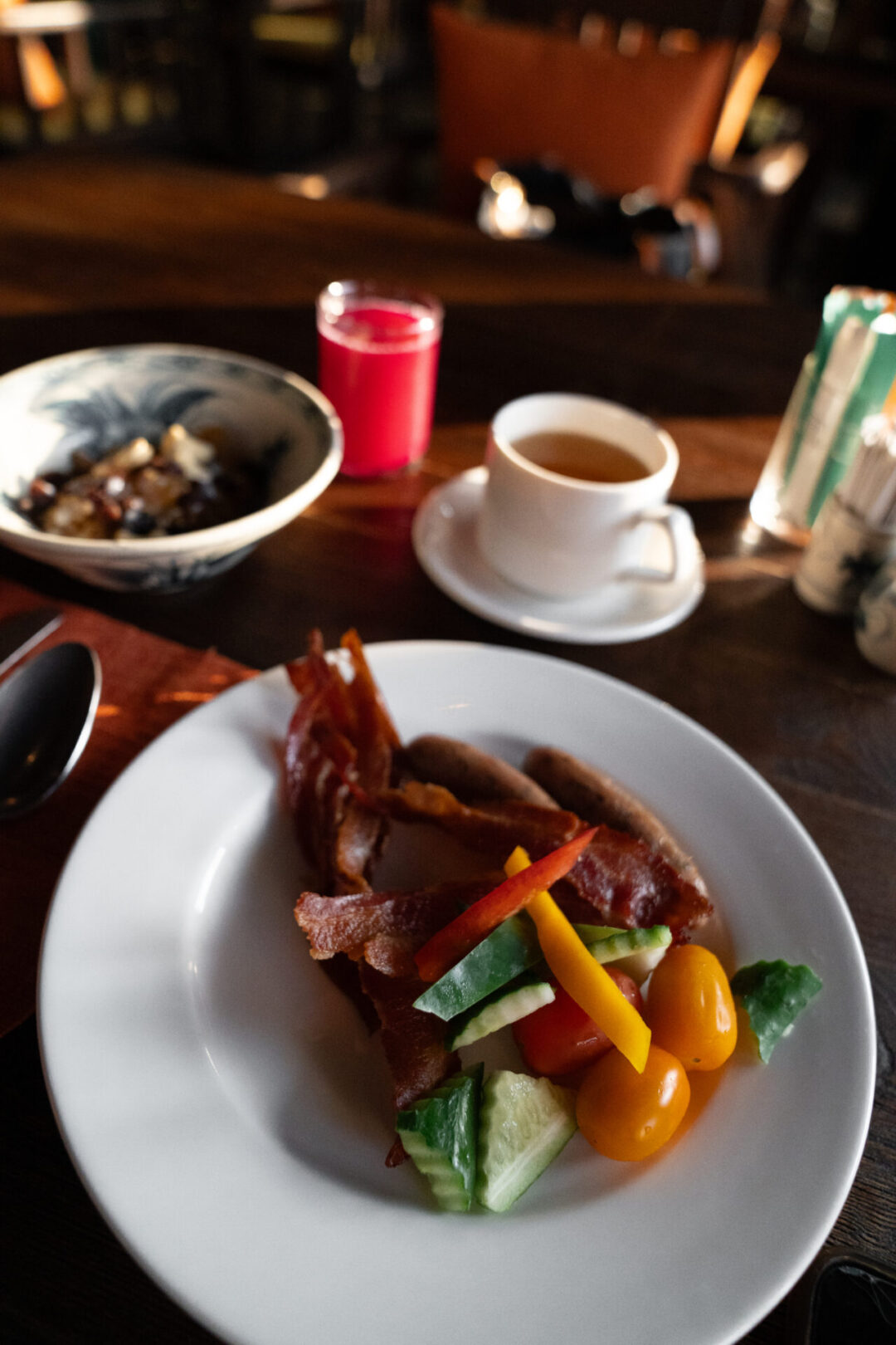 A spread of breakfast buffet items from Legacy Yen Tu in Northern Vietnam