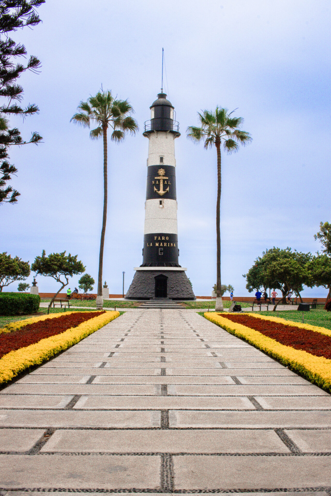 The Marine Lighthouse along the Malecón in the Miraflores neighborhood of Lima, Peru