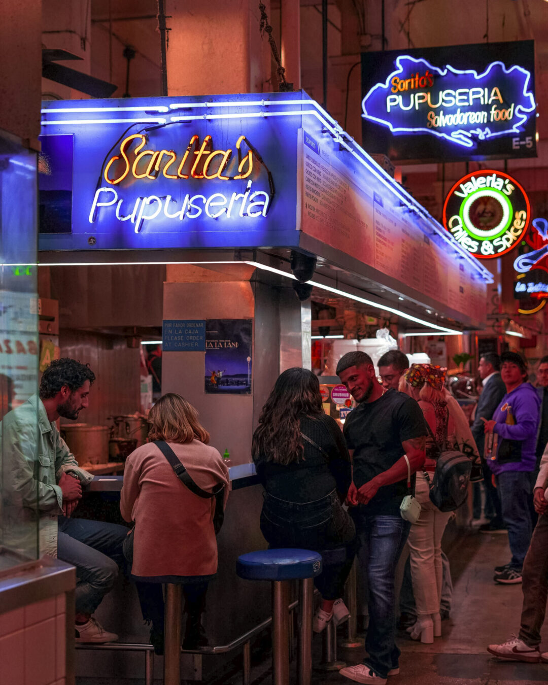 La La Land Travel Guide: Sarita's Pupuseria in Grand Central Market in Downtown Los Angeles, California