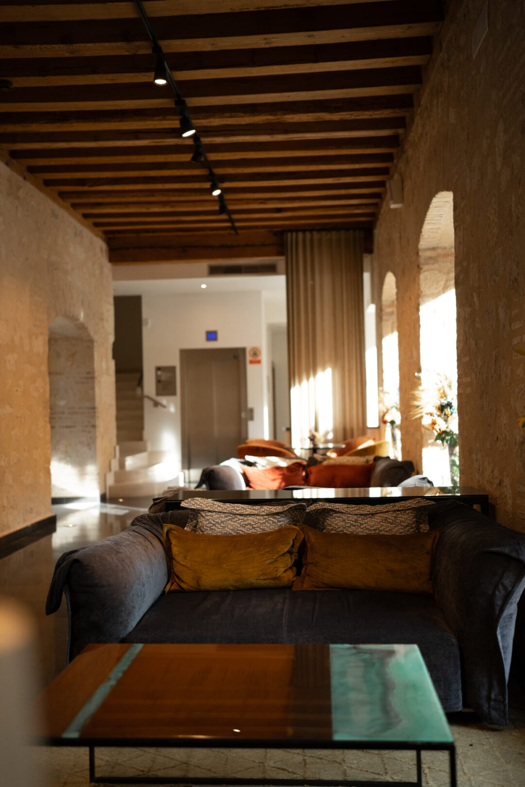 Segovia Travel Guide - The lobby of Aurea Convento Capuchinos, a hotel in Segovia, Spain