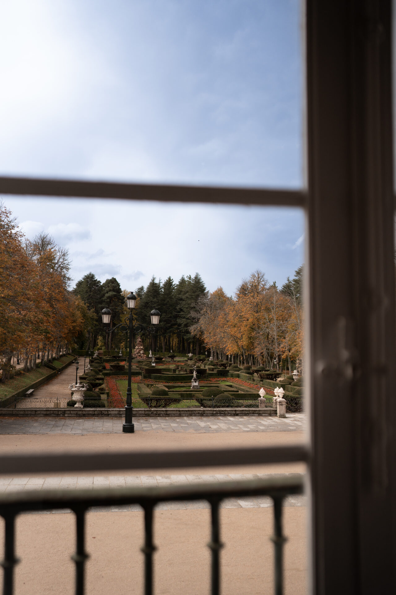 Segovia Travel Guide: The gardens during fall at the Royal Palace of La Granja of San Ildefonso in Segovia, Spain