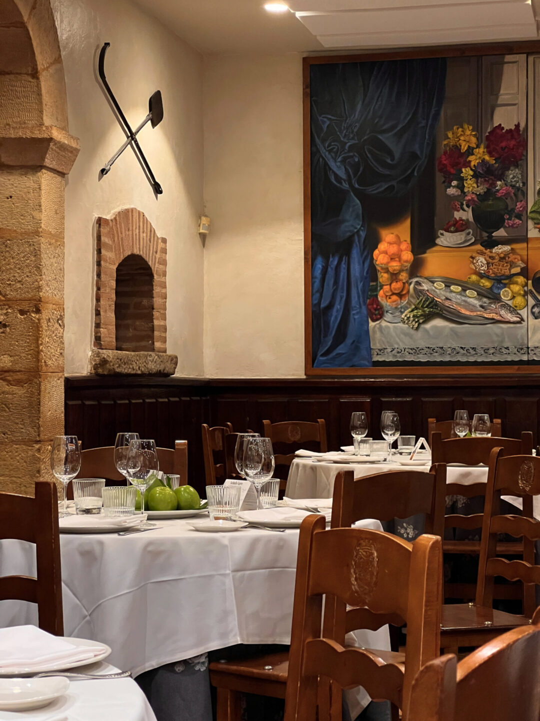 The interior of Jose Maria Restaurante in Segovia, Spain