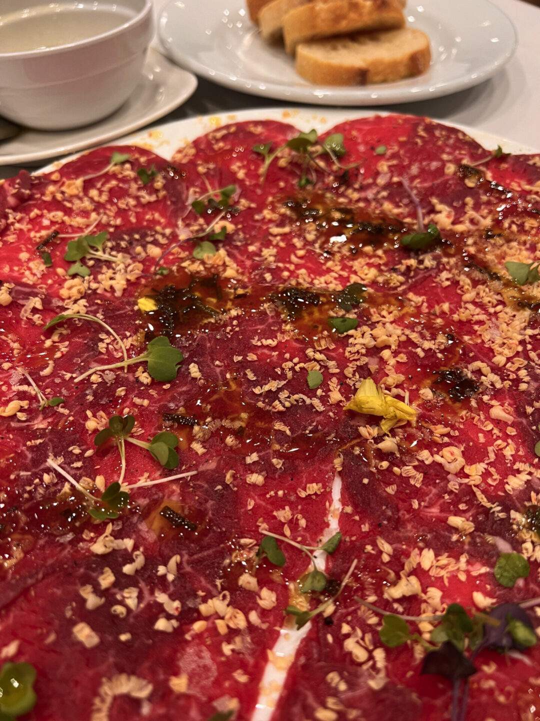 A plate of cured meats from Restaurante Jose Maria in Segovia, Spain
