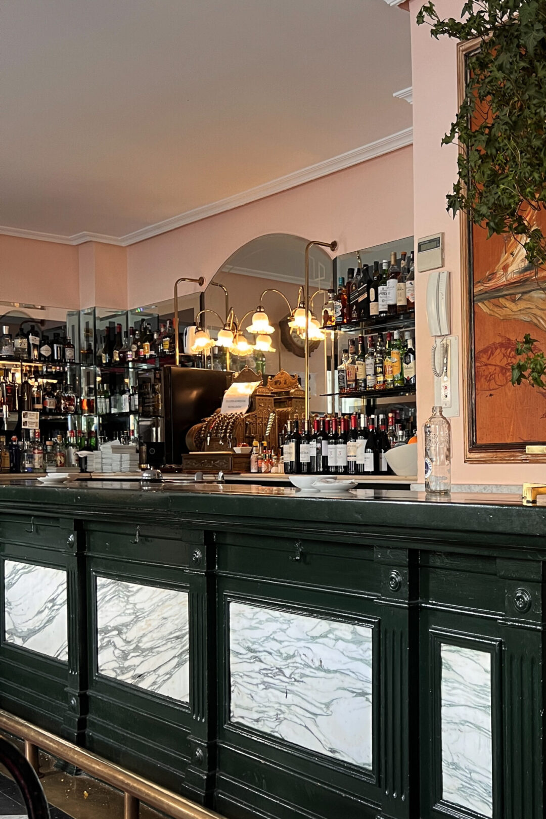 The interior of Restaurante del Concepcion in Plaza Mayor of Segovia, Spain