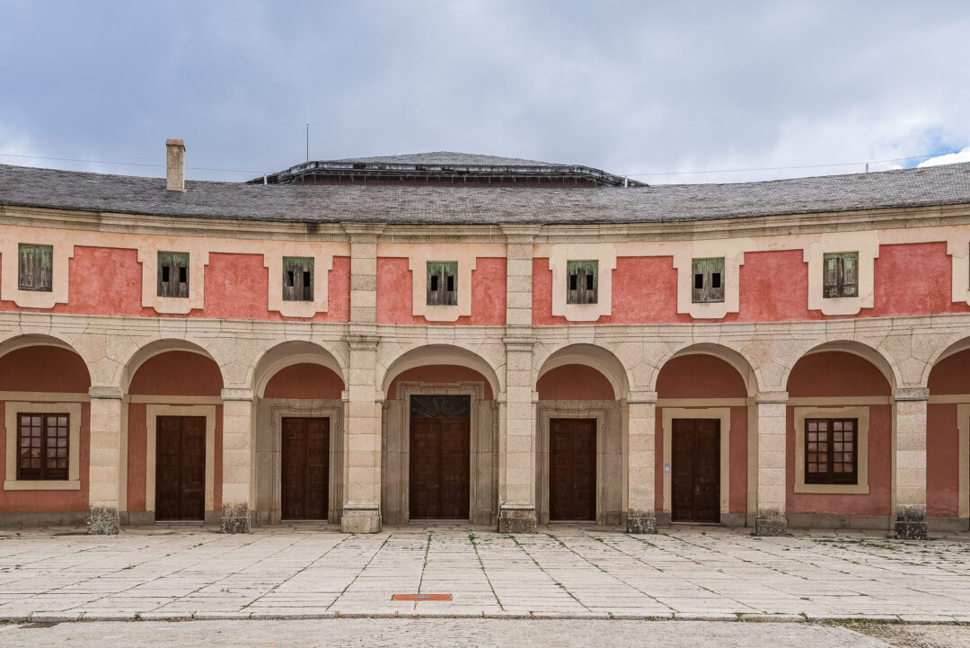 The exterior of Royal Palace of Riofrio in Segovia.