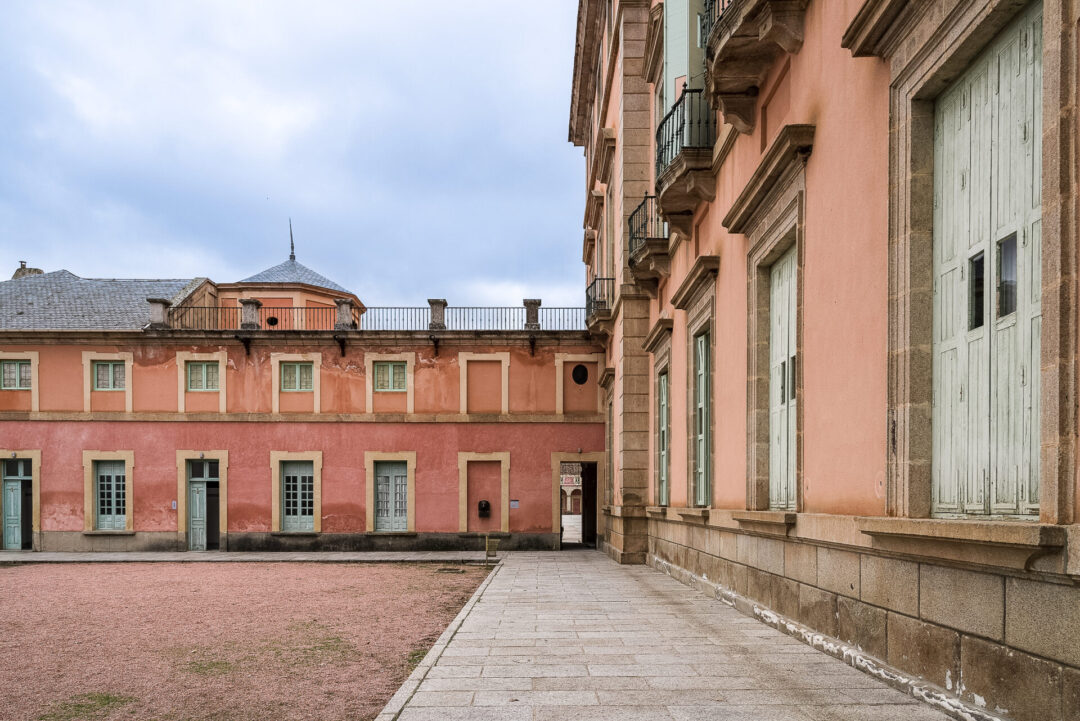 Outdoor view of the Riofrio Palace in Segovia, Spain
