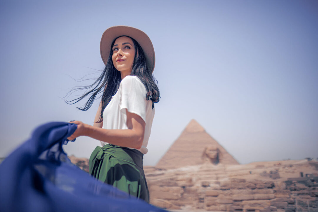 Solo Adventure at Giza Pyramids Sphinx Egypt