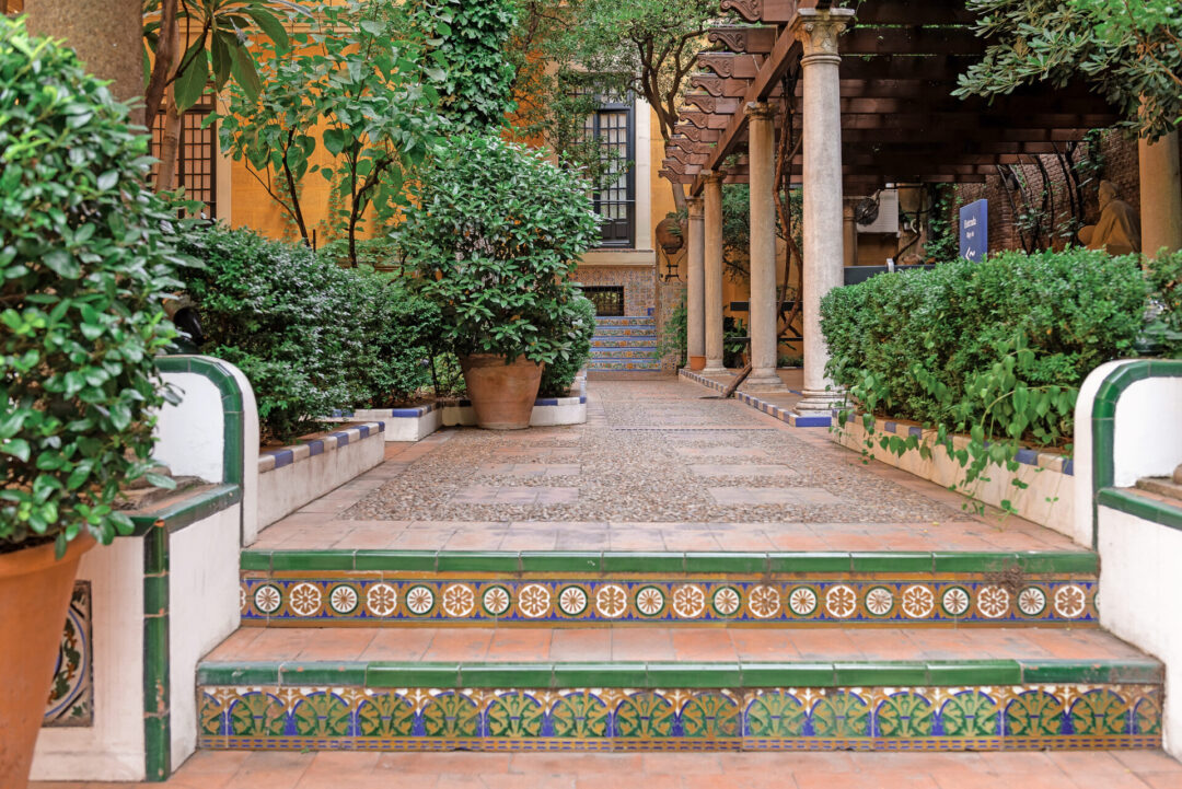 The beautiful Andalusian gardens at Madrid's Sorolla Museum