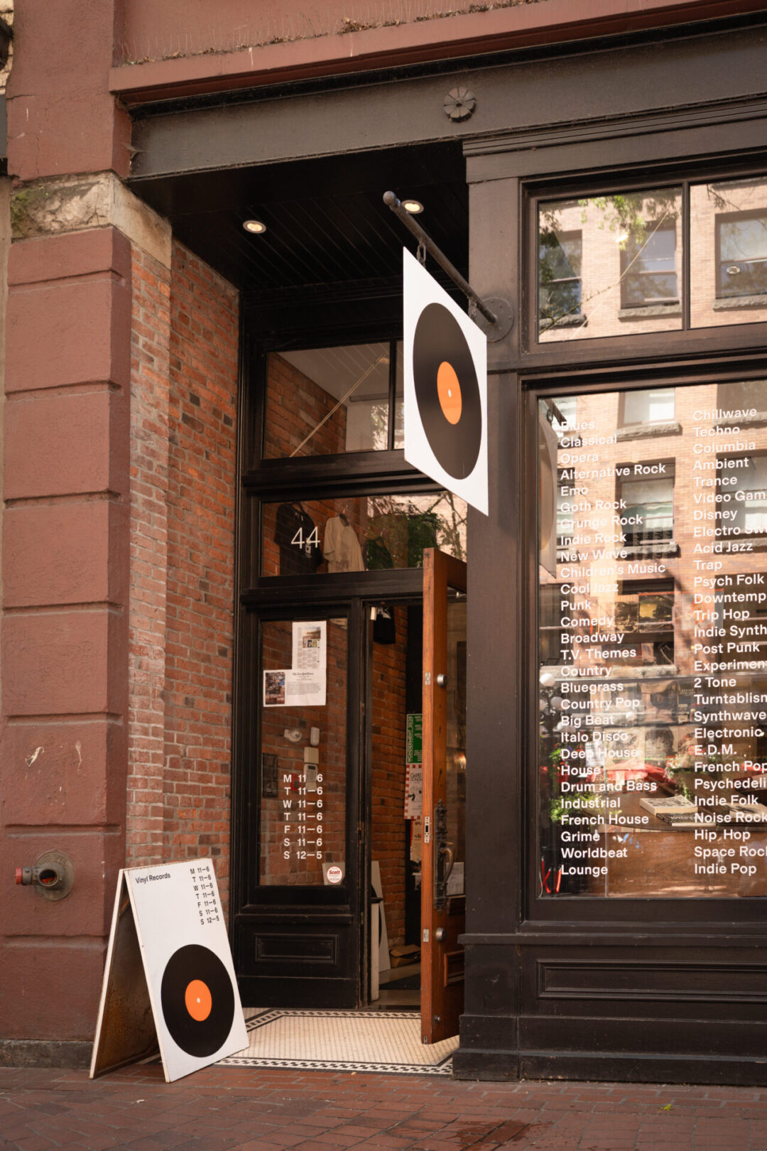 A Vinyl Records shop in Gastown, Vancouver, Canada
