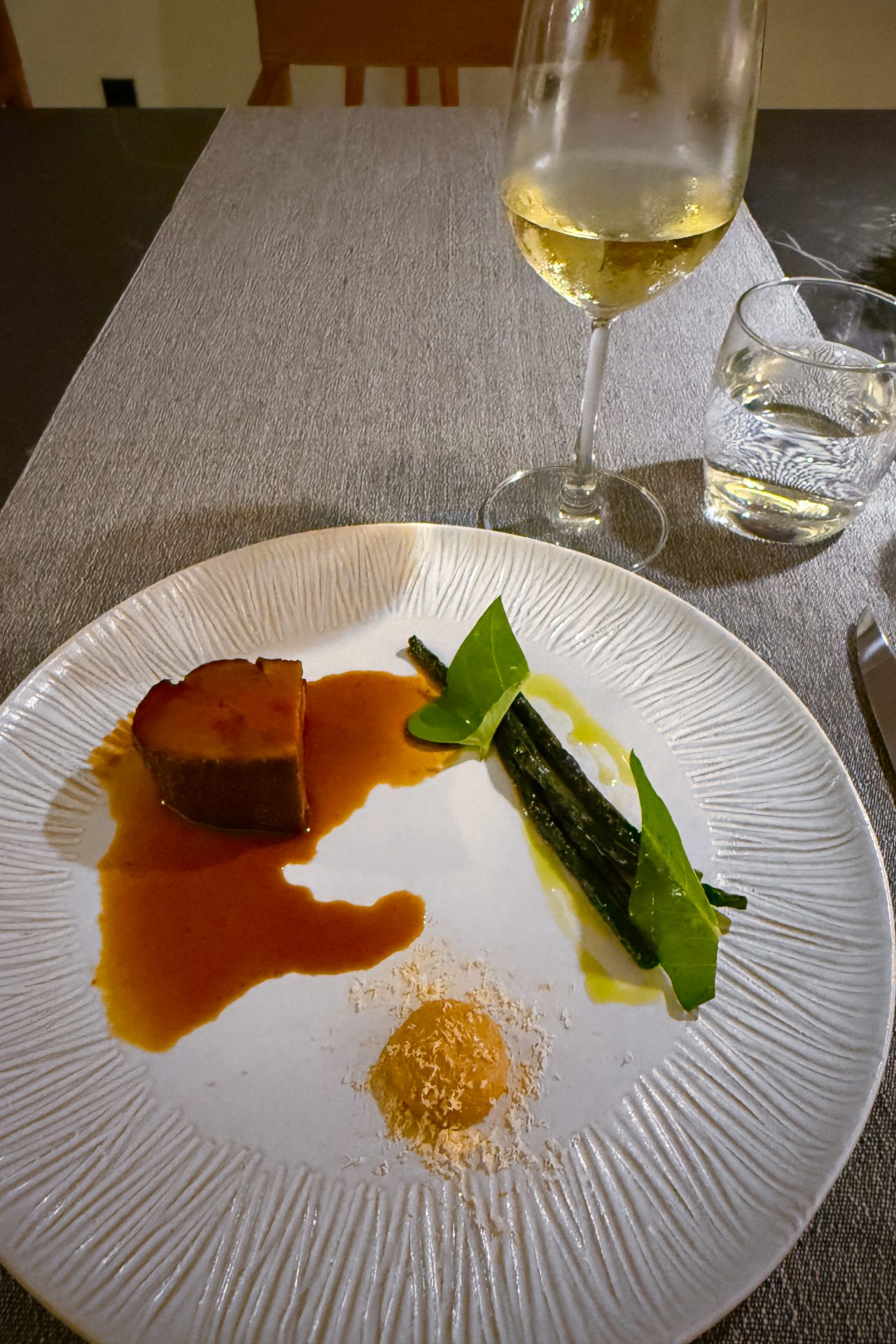 Beef, Long Beans, Cashew, and Mustard from Julang Restaurant at Cap Karoso Resort in Sumba, Indonesia