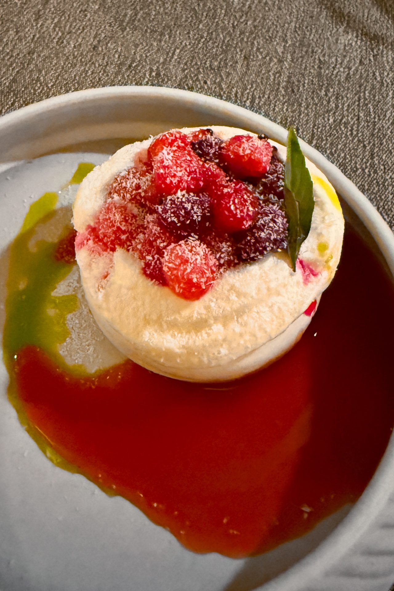 Cashew, Pumpkin Seeds, Rosella from Julang Restaurant at Cap Karoso Resort in Sumba, Indonesia