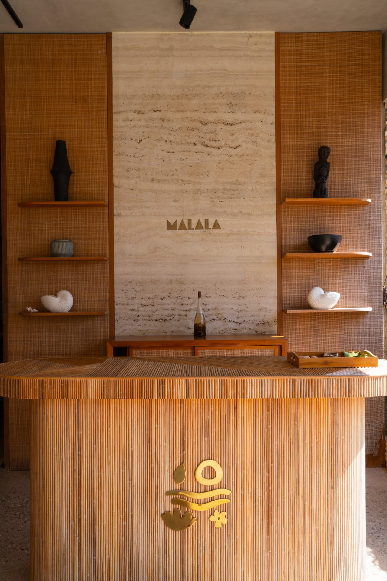 Malala Spa front desk at Cap Karoso Resort in Sumba, Indonesia