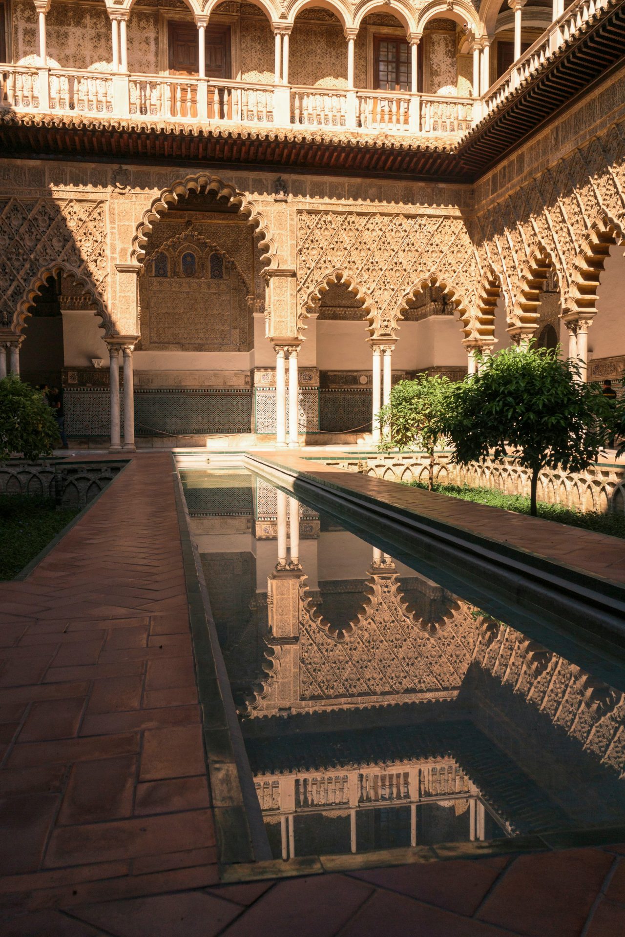A Moorish courtyard in Andalusia, Spain