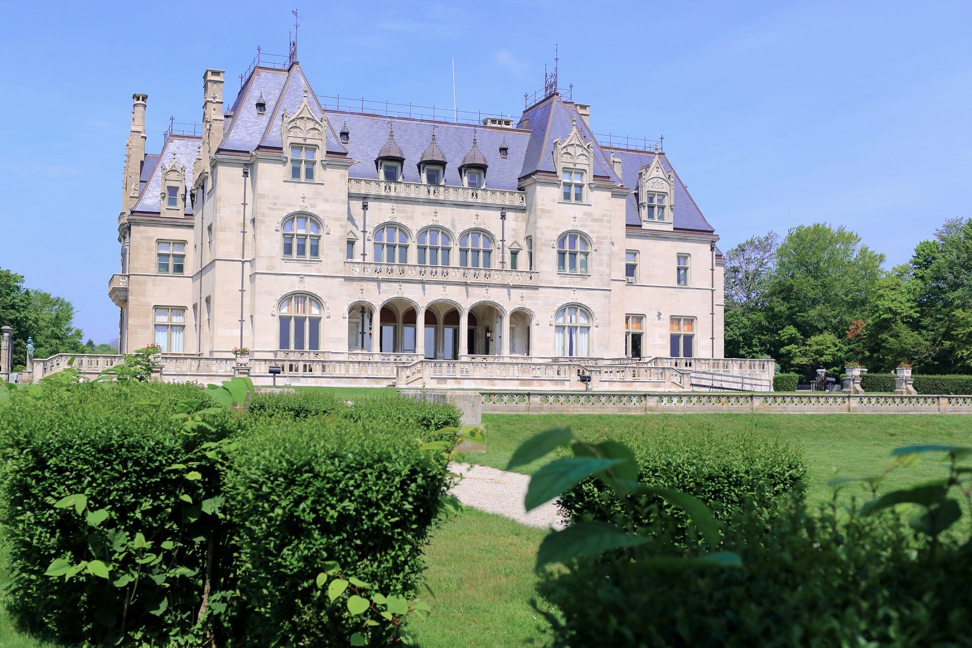 A gilded age mansion in Newport, Rhode Island