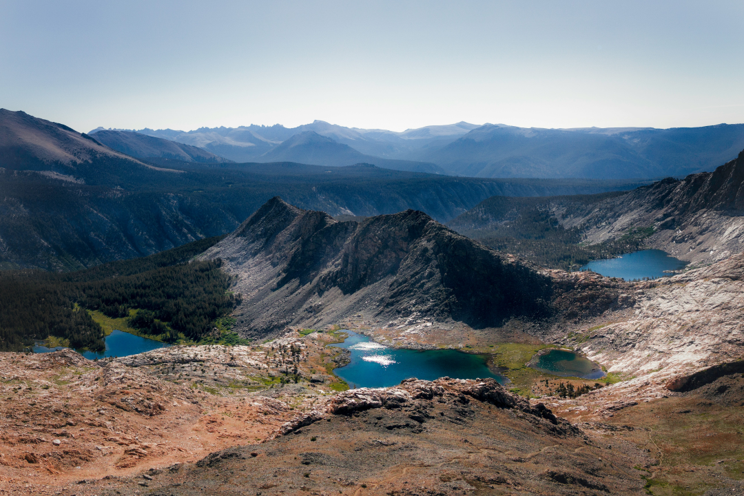 A peak view into Kings Canyon National Park in California, USA
