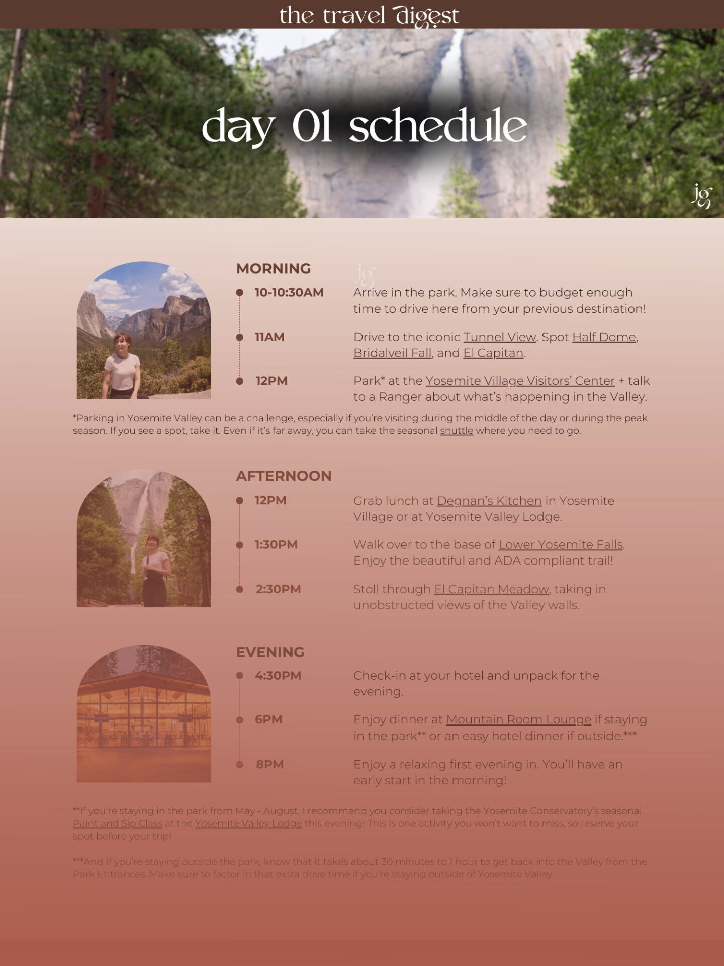 Detailed Itineraries