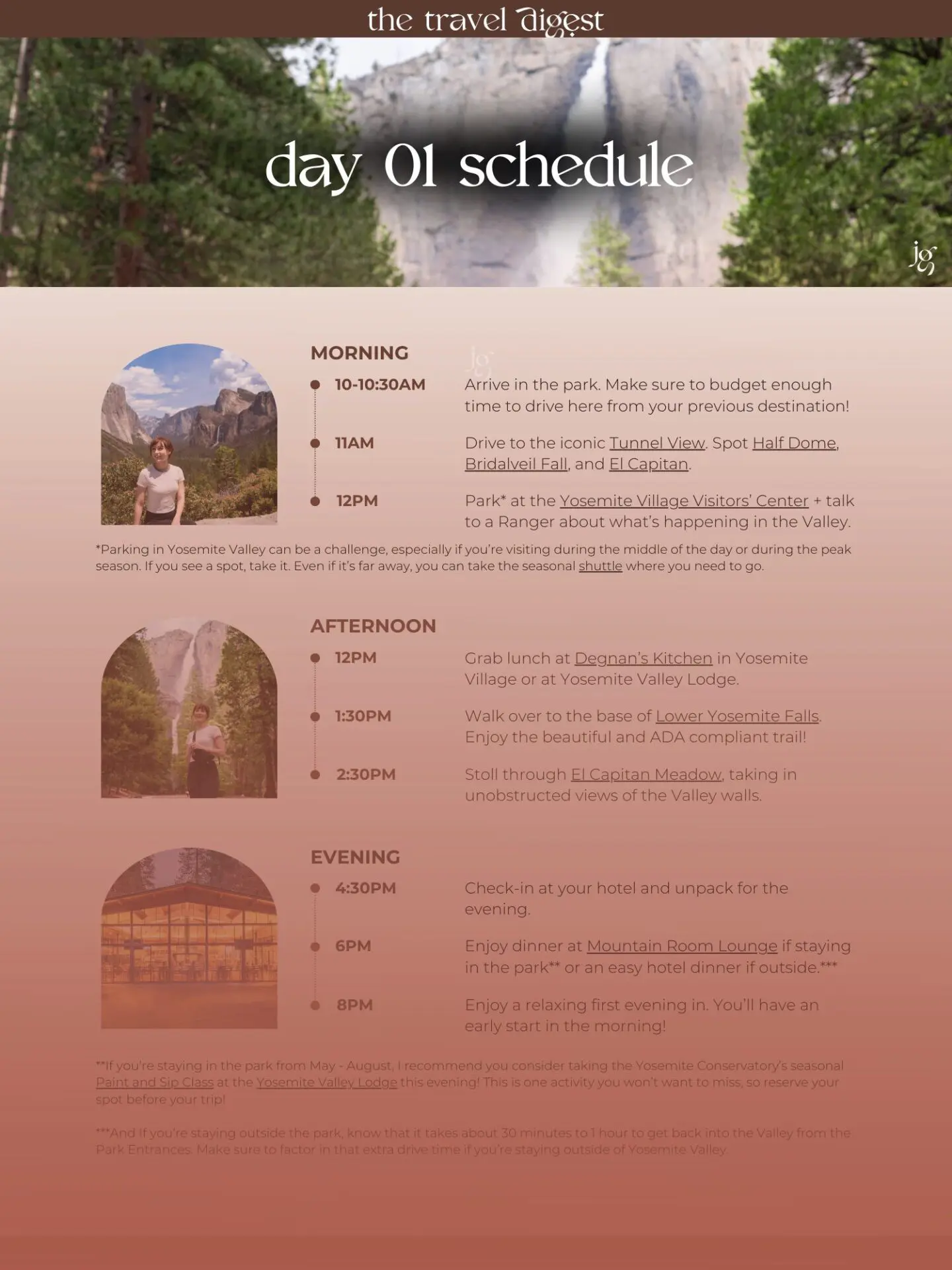 Detailed Itineraries
