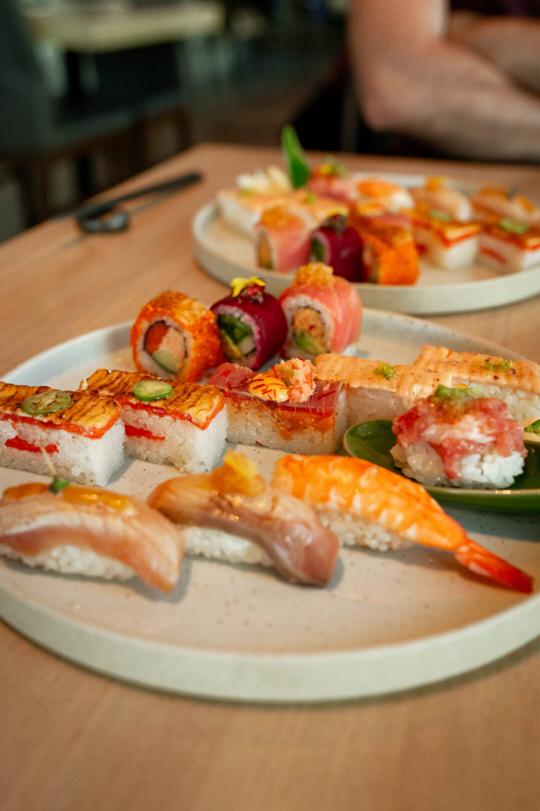Best places to eat in Vancouver for first-timers: The shokai spread from Miku, an oshi sushi restaurant in the heart of Vancouver, Canada