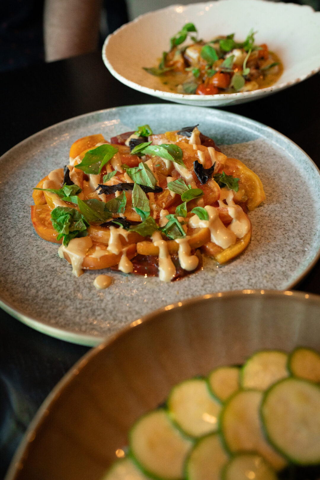 Best places to eat in Vancouver for first-timers: The heirloom tomatoes and summer squash from Published on Main Restaurant in Vancouver, Canada 