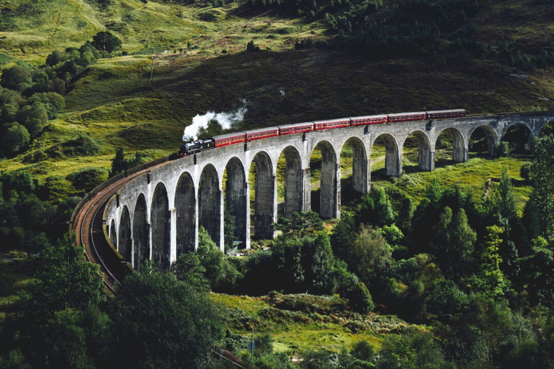The Jacobite Steam Train in Scotland