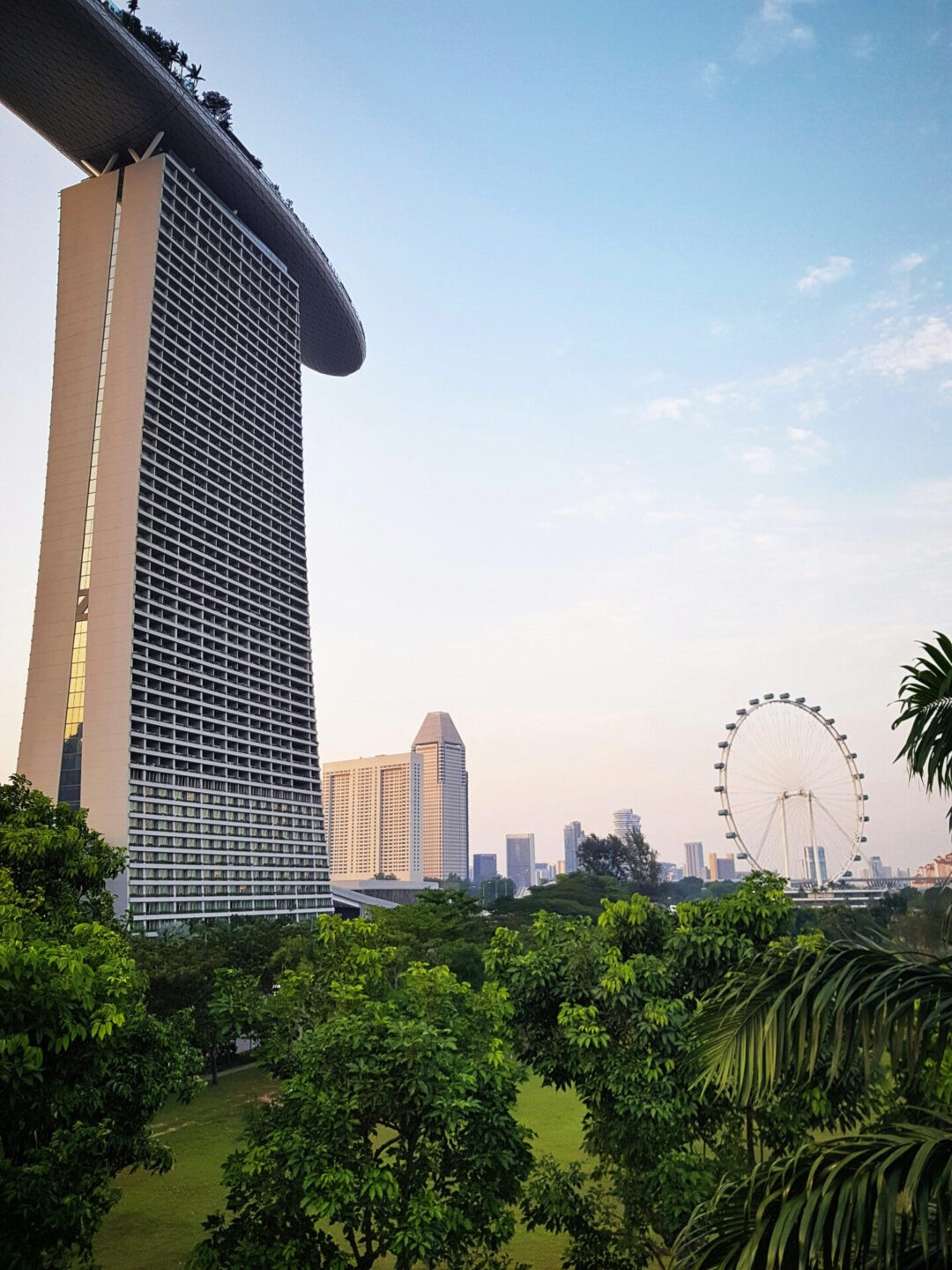10 Best Solo Travel Countries For First-Timers: Marina Bay Sands, as seen from the gardens underneath in Singapore