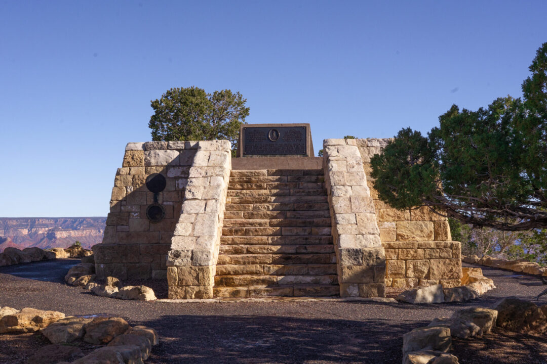Best Grand Canyon Viewpoints: Powell Memorial at Powell Viewpoint in the Grand Canyon