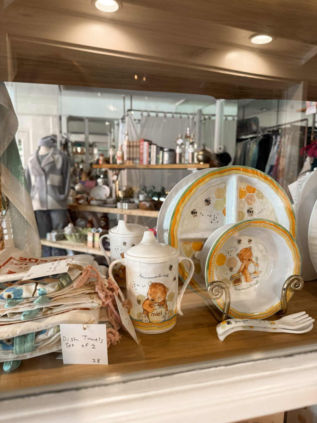 A Winnie the Pooh childrens display inside a store at Peppertree Lane in Laguna Beach, California